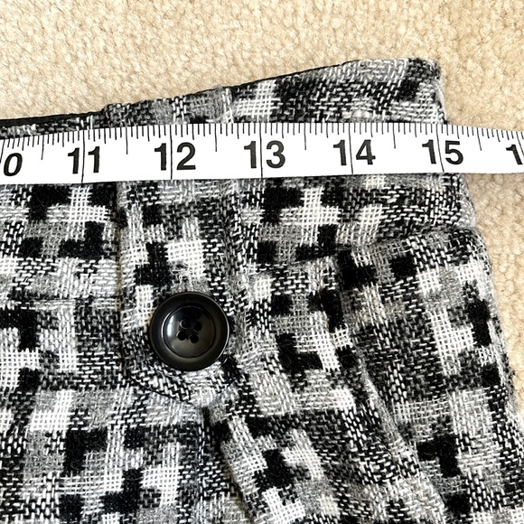 Vintage Y2K Dalia Collection black/grey/white lined pencil skirt. Size US8 - Picture 6 of 11